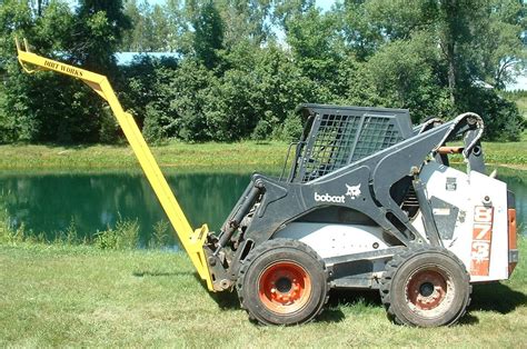 skid steer boom lift attachment